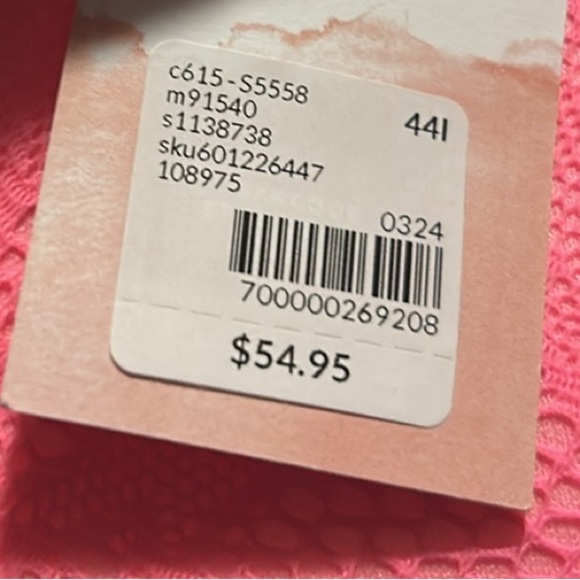 Cacique Lightly Lined Balconette Mesh Lace Overlay Underwire Pink Bra 44i ( 6D ) - Picture 8 of 16